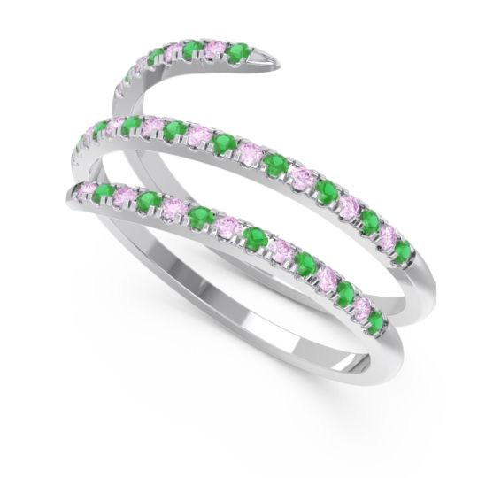 Half Eternity Wrap Pave Yatra Band