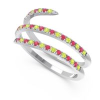 Half Eternity Wrap Pave Yatra Band