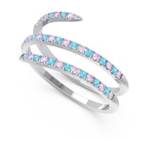 Half Eternity Wrap Pave Yatra Band