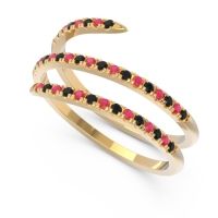 Half Eternity Wrap Pave Yatra Band
