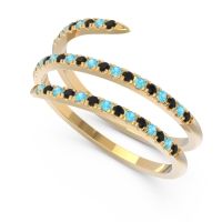 Half Eternity Wrap Pave Yatra Band