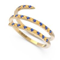 Half Eternity Wrap Pave Yatra Band