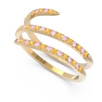 Half Eternity Wrap Pave Yatra Band