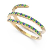 Half Eternity Wrap Pave Yatra Band