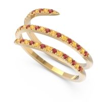 Half Eternity Wrap Pave Yatra Band