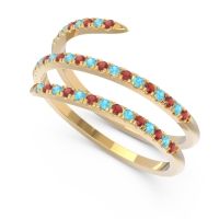 Half Eternity Wrap Pave Yatra Band