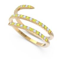 Half Eternity Wrap Pave Yatra Band