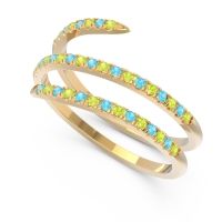 Half Eternity Wrap Pave Yatra Band
