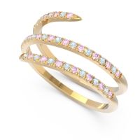 Half Eternity Wrap Pave Yatra Band
