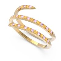 Half Eternity Wrap Pave Yatra Band
