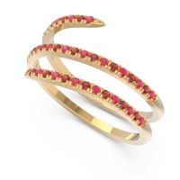 Half Eternity Wrap Pave Yatra Band