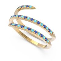 Half Eternity Wrap Pave Yatra Band