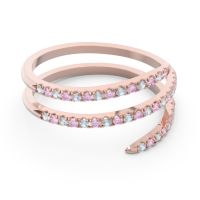 Half Eternity Wrap Pave Yatra Band