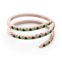 Half Eternity Wrap Pave Yatra Band