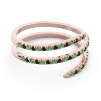 Half Eternity Wrap Pave Yatra Band