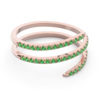 Half Eternity Wrap Pave Yatra Band
