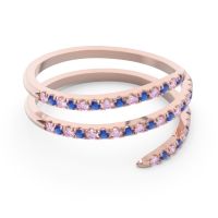 Half Eternity Wrap Pave Yatra Band