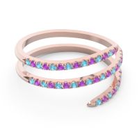 Half Eternity Wrap Pave Yatra Band