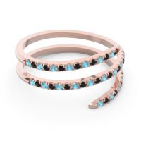 Half Eternity Wrap Pave Yatra Band