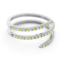 Half Eternity Wrap Pave Yatra Band