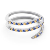 Half Eternity Wrap Pave Yatra Band