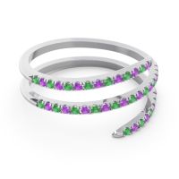 Half Eternity Wrap Pave Yatra Band