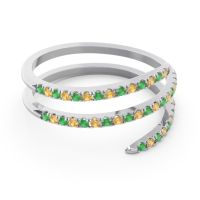 Half Eternity Wrap Pave Yatra Band
