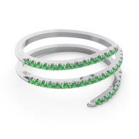 Half Eternity Wrap Pave Yatra Band