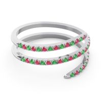 Half Eternity Wrap Pave Yatra Band