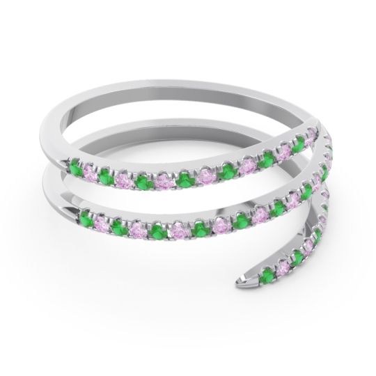 Half Eternity Wrap Pave Yatra Band