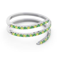 Half Eternity Wrap Pave Yatra Band