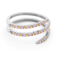 Half Eternity Wrap Pave Yatra Band