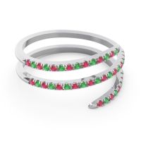 Half Eternity Wrap Pave Yatra Band