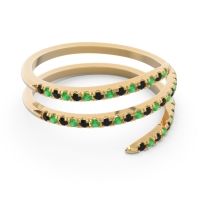 Half Eternity Wrap Pave Yatra Band