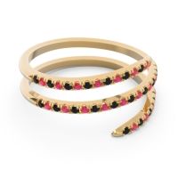 Half Eternity Wrap Pave Yatra Band