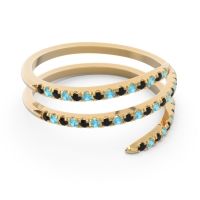 Half Eternity Wrap Pave Yatra Band