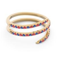 Half Eternity Wrap Pave Yatra Band