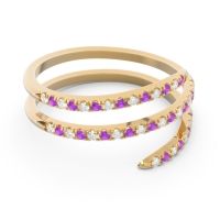 Half Eternity Wrap Pave Yatra Band