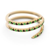 Half Eternity Wrap Pave Yatra Band