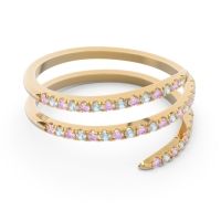 Half Eternity Wrap Pave Yatra Band