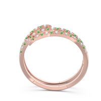 Half Eternity Wrap Pave Yatra Band