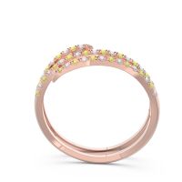 Half Eternity Wrap Pave Yatra Band