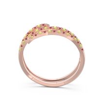 Half Eternity Wrap Pave Yatra Band