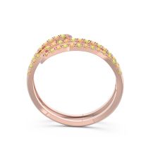 Half Eternity Wrap Pave Yatra Band