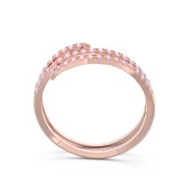 Half Eternity Wrap Pave Yatra Band