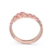 Half Eternity Wrap Pave Yatra Band