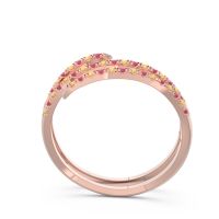 Half Eternity Wrap Pave Yatra Band