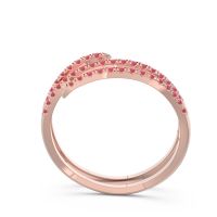 Half Eternity Wrap Pave Yatra Band