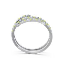 Half Eternity Wrap Pave Yatra Band