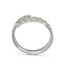 Half Eternity Wrap Pave Yatra Band